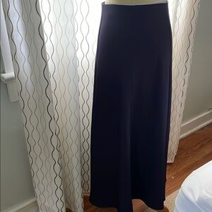 Elegant Navy Blue Maxi Skirt